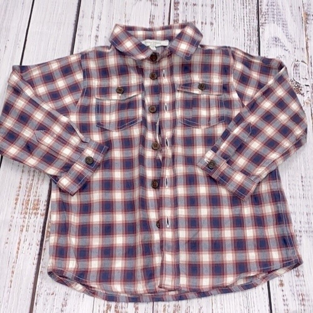 Petite Lucette Paris Plaid Shirt Size 3a